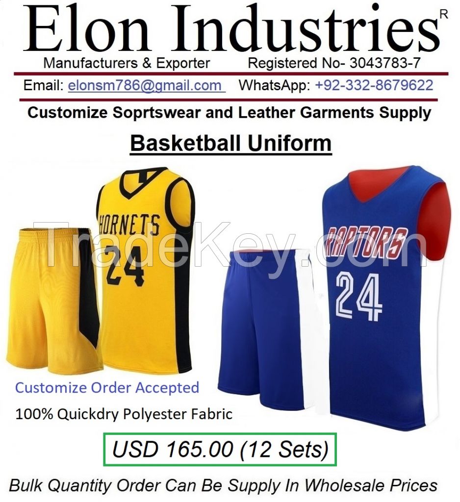 Sports Wear Basketball Sports Team Uniform