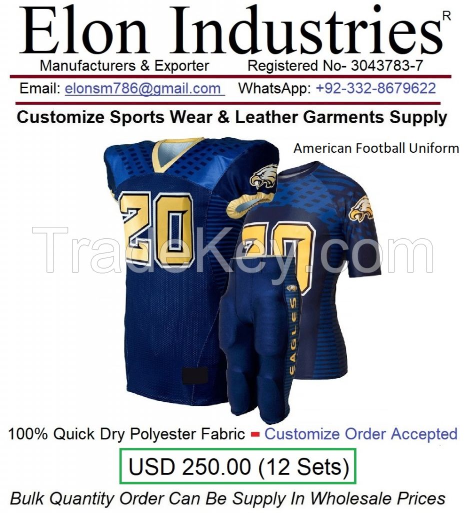 Sports Wear American Football Sports Team Uniform