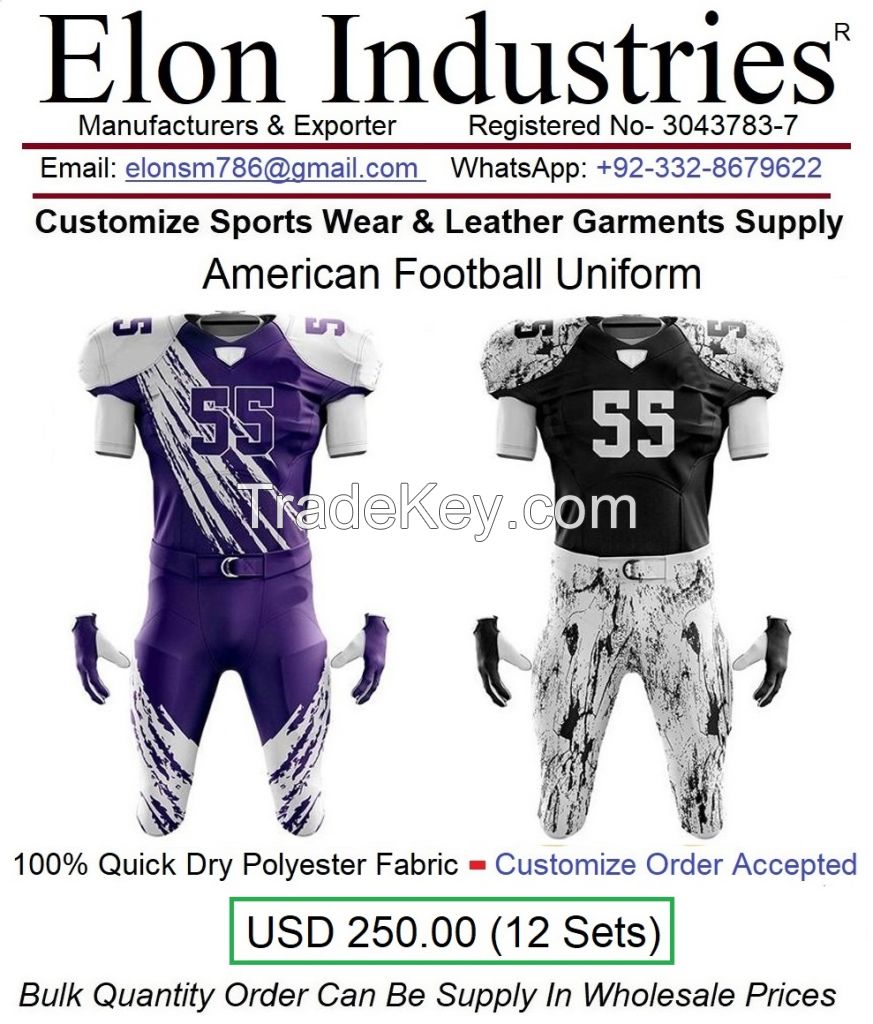 Sports Wear American Football Sports Team Uniform