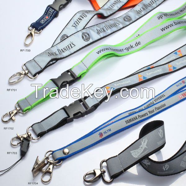 Designer silk woven sublimation neck custom printed keychain anime breakaway lanyards with logo