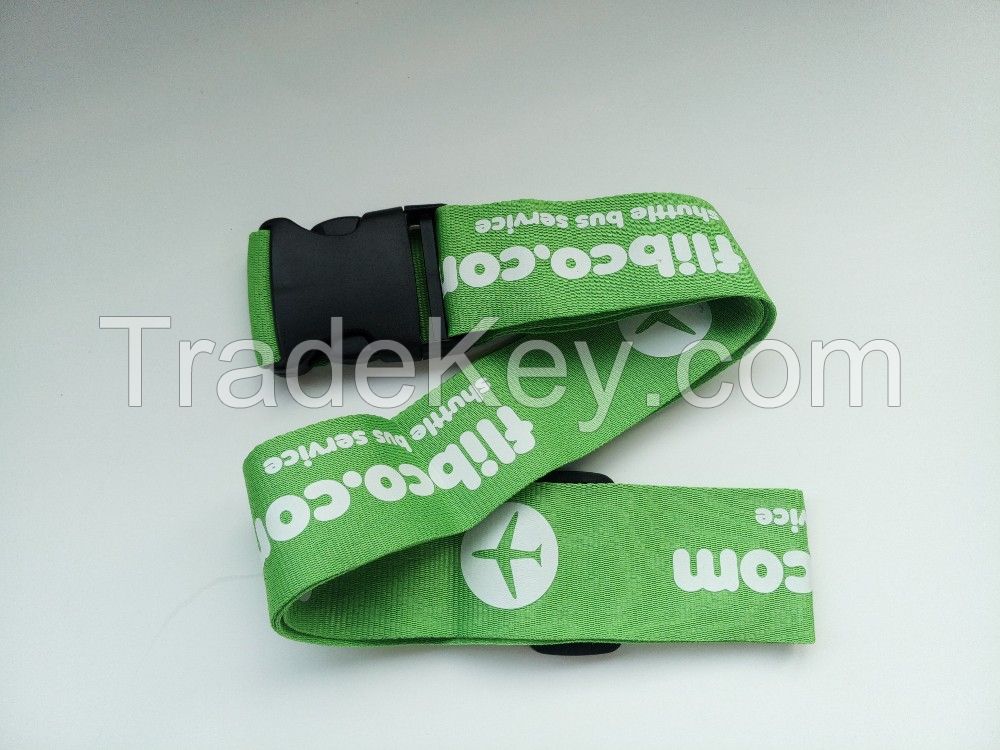 Customizable Polyester/Nylon Silk Screen Printed/Sublimation/Woven Logo Luggage Belt With TSA Code Lock