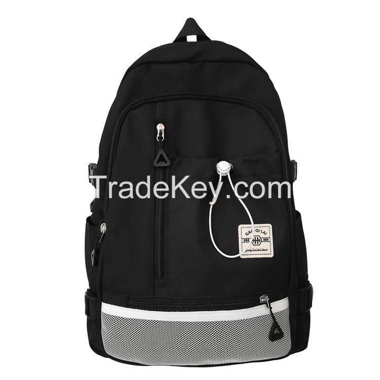 High school college student backpacks school bags for teenager factory backpack wholesale supplier 