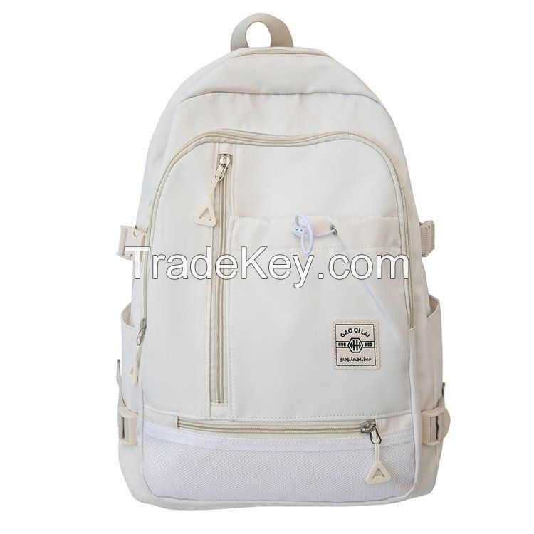 High school college student backpacks school bags for teenager factory backpack wholesale supplier 