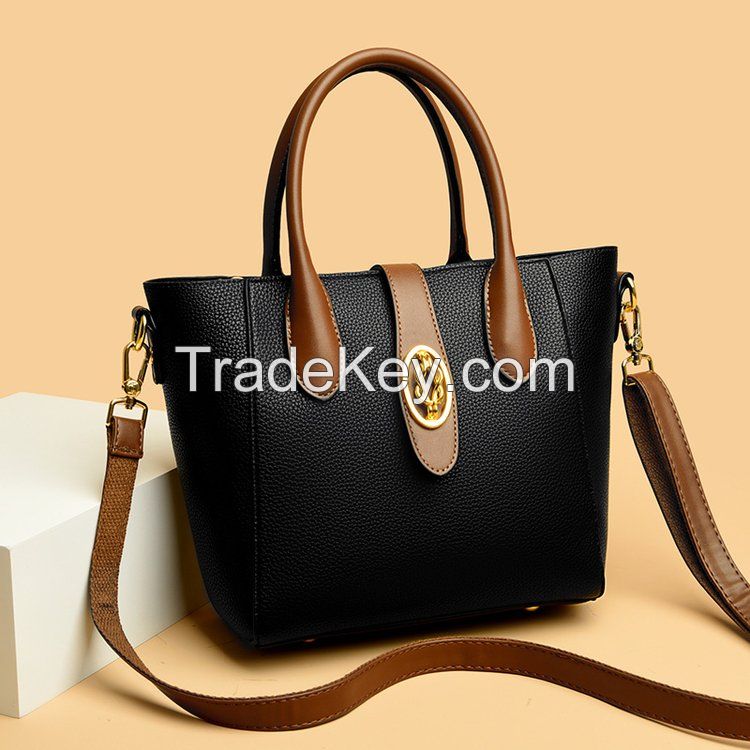 Colorful PU leather women handbags shoulder bags lady sac factory source small MOQ