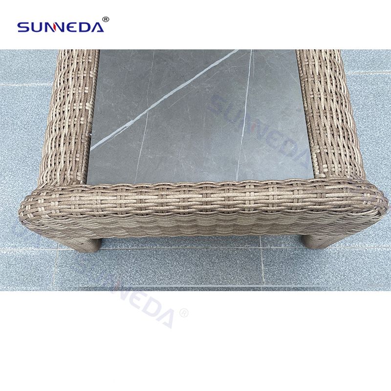 Outdoor Leisure Tables and Chairs Hotel Terrace Vine Chair Villa Garden Outdoor Restaurant Rope Woven Tables and Chairs