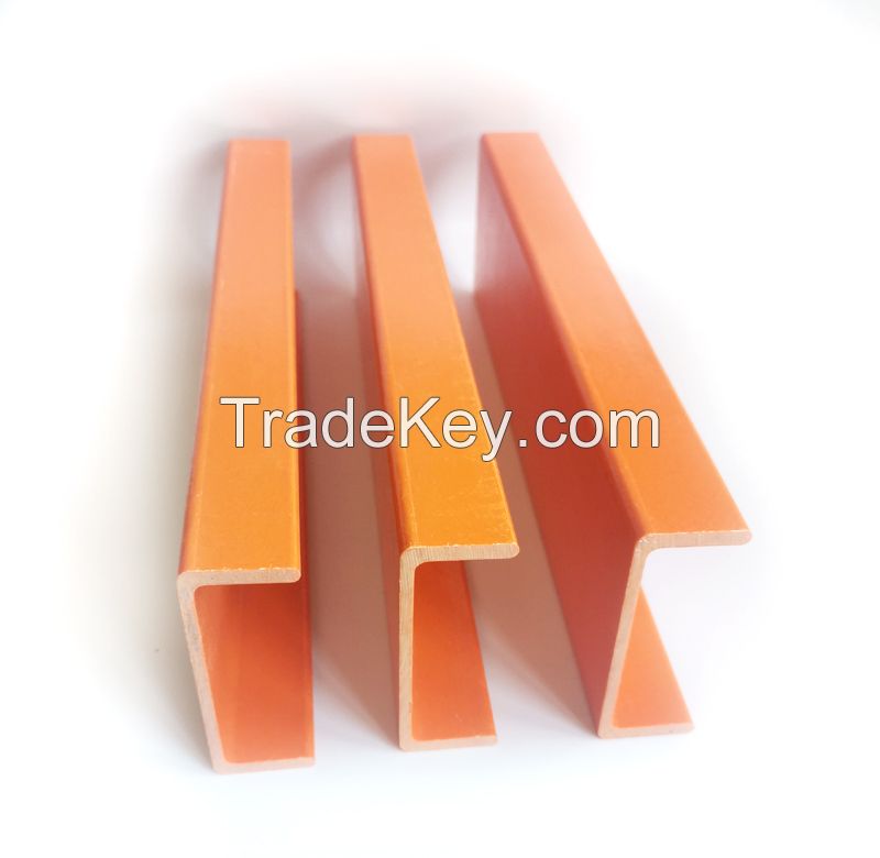 Anti-corrosion High strength FRP fiberglass C channel ladder rail