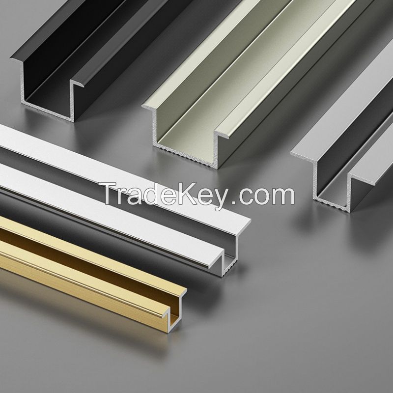 4mm 5mm 6mm U-shaped Trim Aluminum Closing Strip 