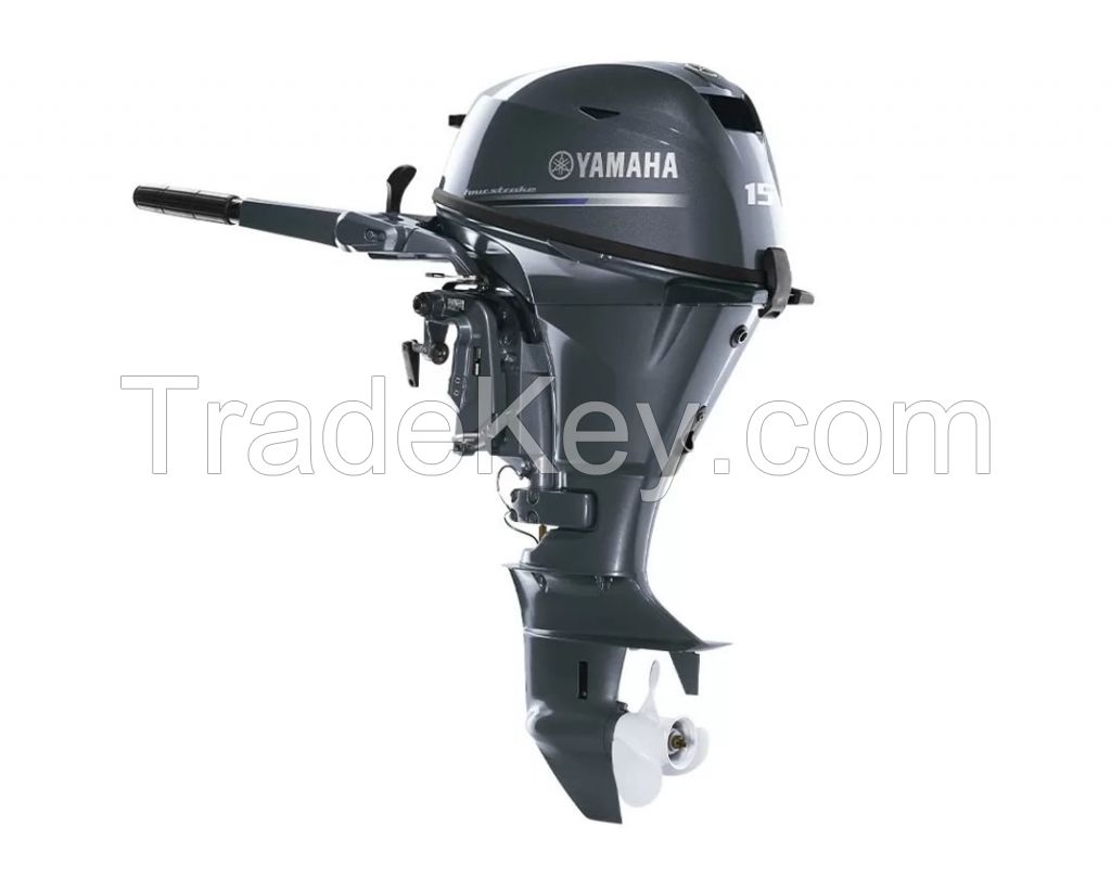 Manual 4-Stroke Yamaha 15hp Outboard F15SMHA 15â€³ Short Shaft