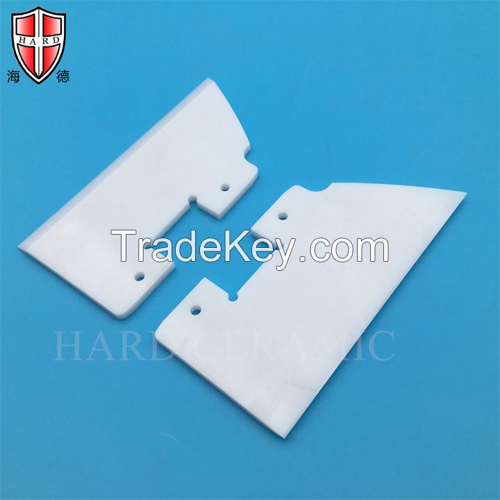 Customized CNC Machining Zirconia Zro2 Ceramic Cutting Blade for Industry use