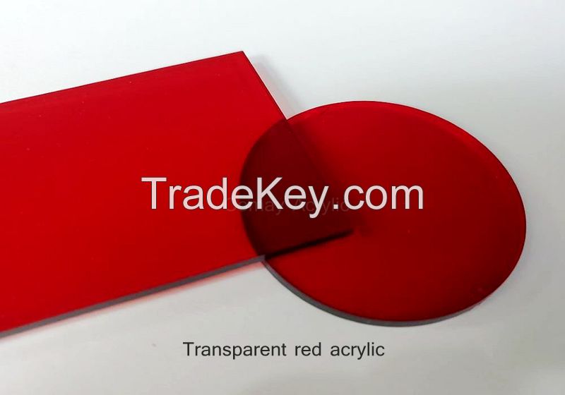 RED  Acrylic 100% Virgin Material High Quality Cast Acrylic Sheet