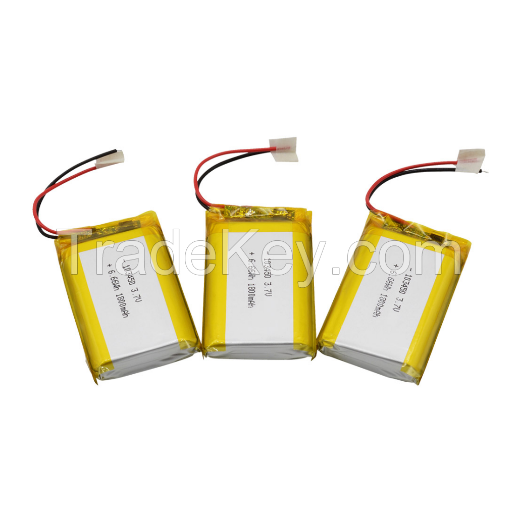 lipo battery 103450 2000mAh 3.7v lithium ion battery 