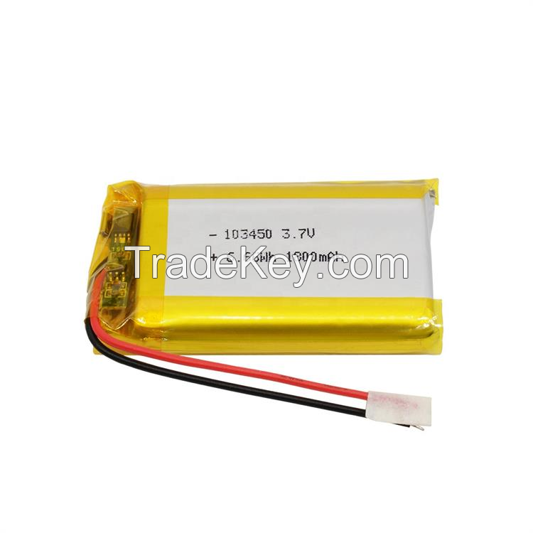 lipo battery 103450 2000mAh 3.7v lithium ion battery 