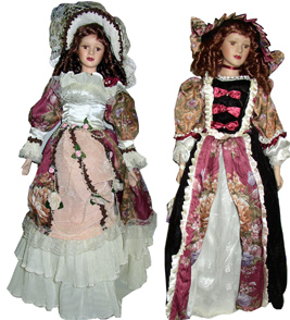 Porcelain Dolls, Victorian, Indian, Umbrella dolls ect By IAC ...