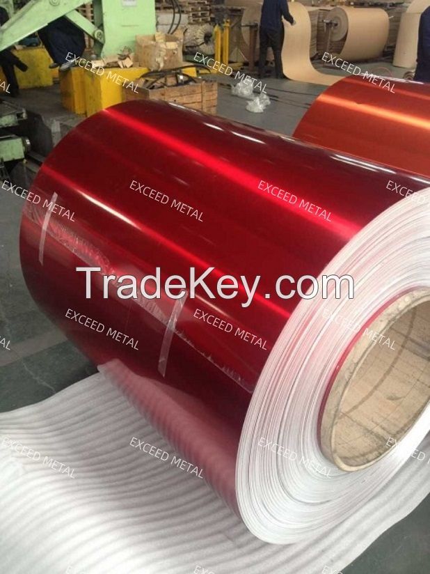 Anti-ultraviolet color coated aluminum coil