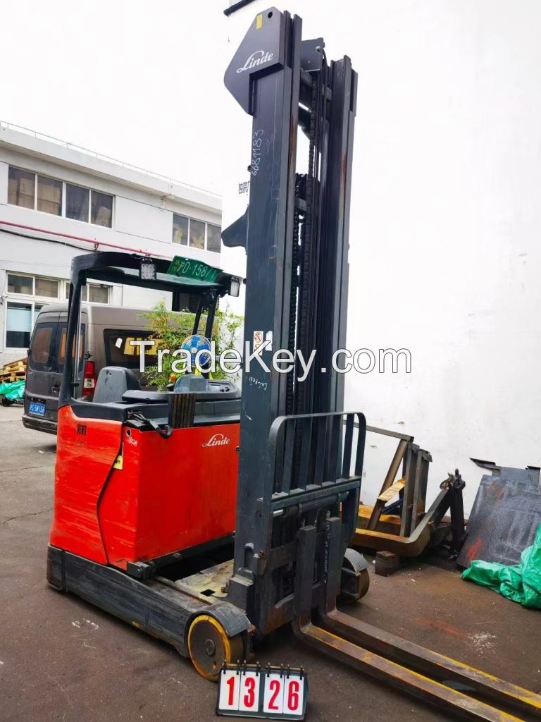 Used Forklift linde reach turck 1.4ton 1326#R14-01 (1120) 3f8096mm, 2016