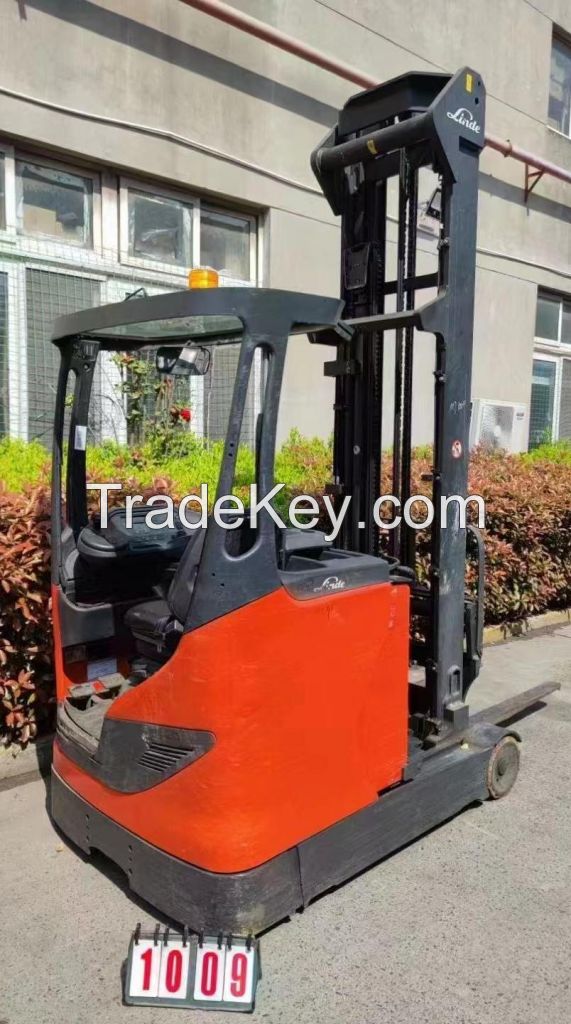 Used Forklift linde reach turck 1.6ton 1009#R16-01 (1120) 3f8000mm, 2014