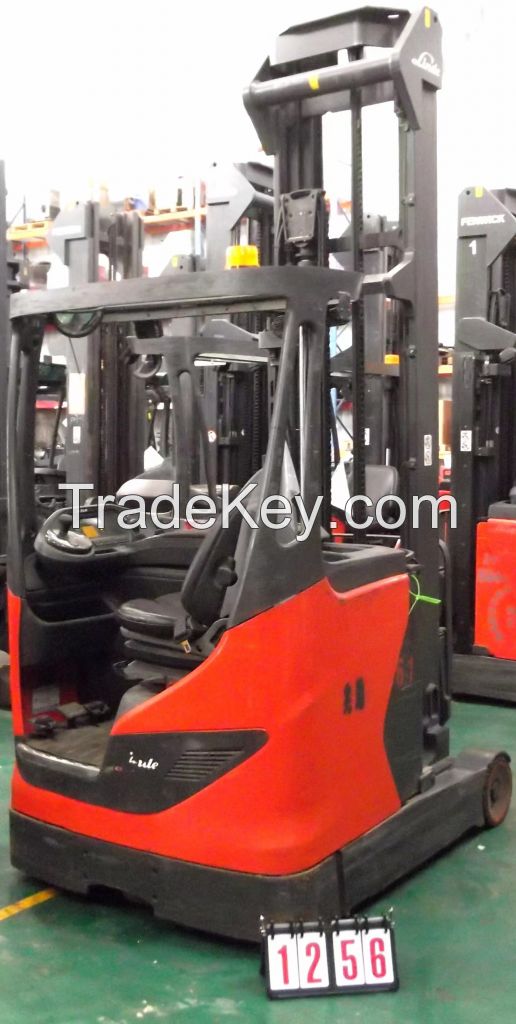 Used Forklift linde reach turck 1.4ton 1256#R14-01 (1120) 3f8096mm, 2016