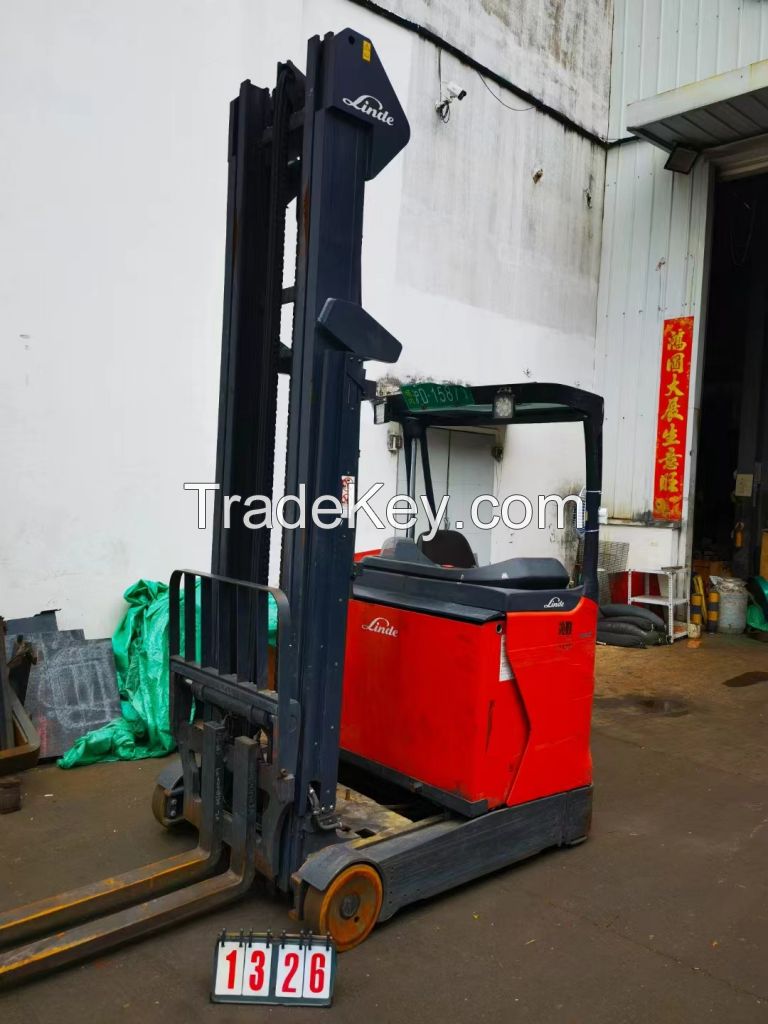 Used Forklift linde reach turck 1.4ton 1326#R14-01 (1120) 3f8096mm, 2016