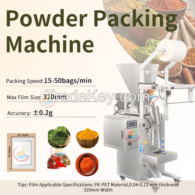 Automatic Auger Screw Powder Dosing Packing Machine Chilli Masala Powder Pouch Packaging Machine