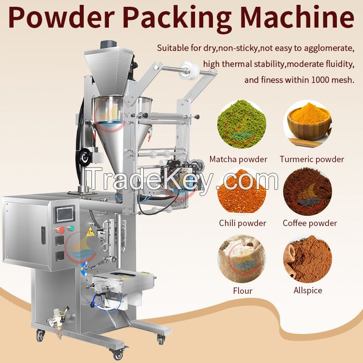 20L Screw Weighing Filling Pepper Ginger Masala Powder Packing Pouch Packaging Machine