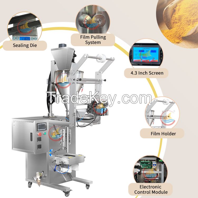 20L Screw Weighing Filling Pepper Ginger Masala Powder Packing Pouch Packaging Machine