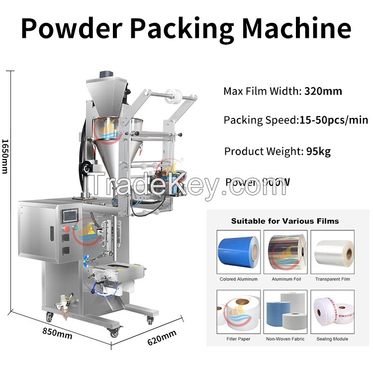 20L Screw Weighing Filling Pepper Ginger Masala Powder Packing Pouch Packaging Machine