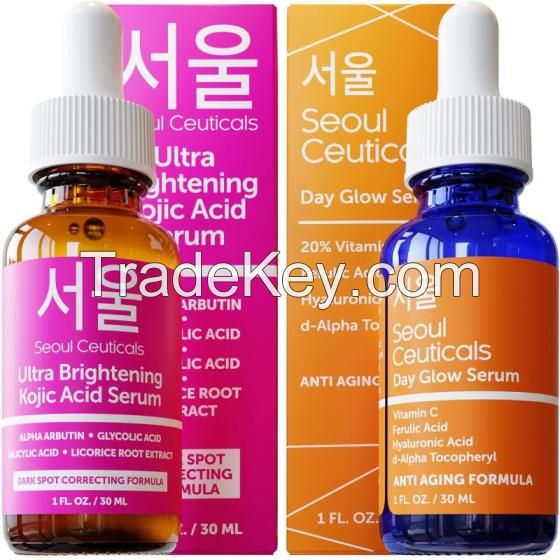 SeoulCeuticals Korean Skin Care 20% Vitamin C Hyaluronic Acid Serum + CE Ferulic Acid