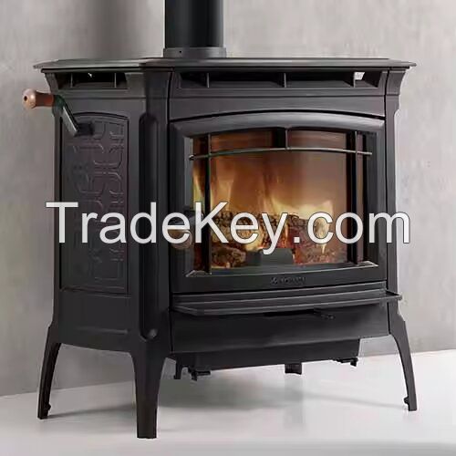 Affordable Home Black Indoor Freestanding Heating-Wood Pellet Heater Fireplace Stoves  Bedroom Furniture Set