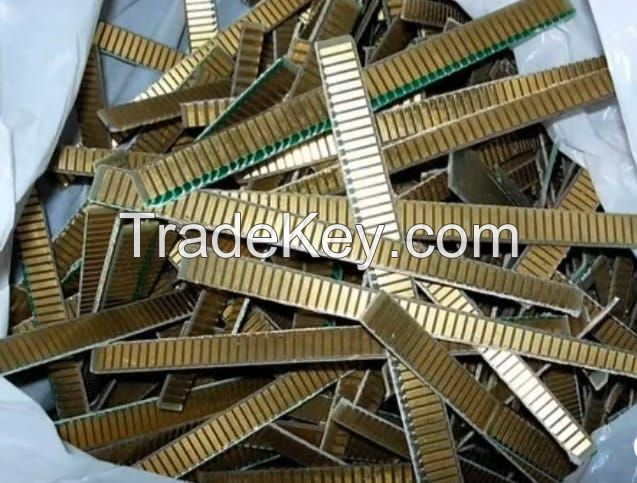 Cheap Trimmed Gold Ram Finger Scrap For Gold Recovery/Quality CPU gold fingers Ceramic CPU Scrap and Computer Ram Scrap