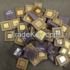 Gold Ceramic CPU Scrap High Grade CPU Scrap, Computers Cpus