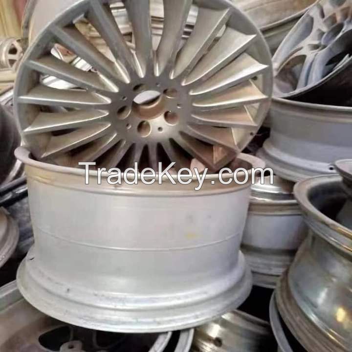 Scrap Aluminum Alloy Wheel Hub Comprising Aluminum Sheets Cans Wire