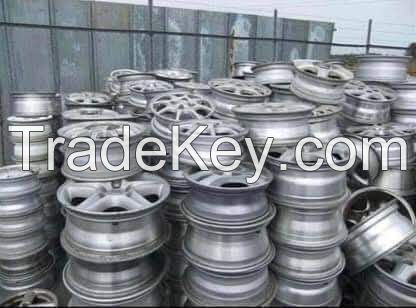 Scrap Aluminum Alloy Wheel Hub Comprising Aluminum Sheets Cans Wire