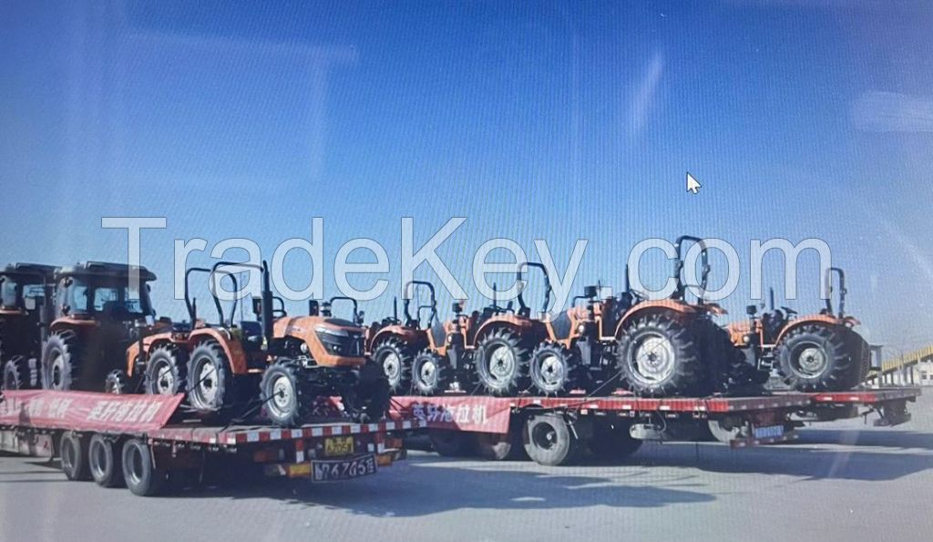  Manufacturer Directly Supply 40HP 50HP 60HP 4WD Engine Wheeled Tractors/ Agricultural Mini Farm Machine /Small Garden Tractor with Cab for Farming