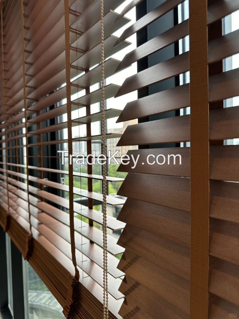 3.5cm wooden blinds  factory wholesale