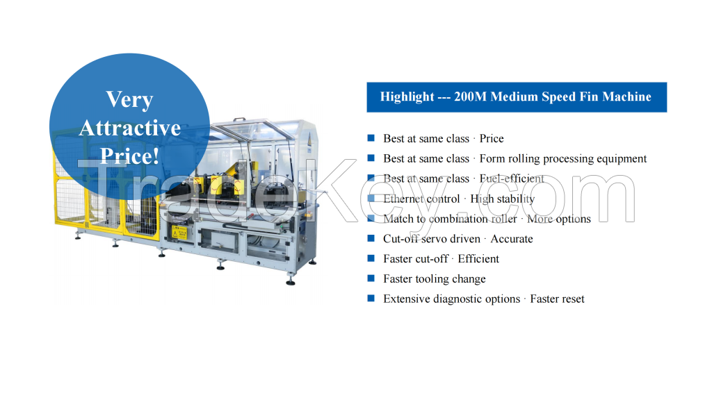 evaporator fin machine