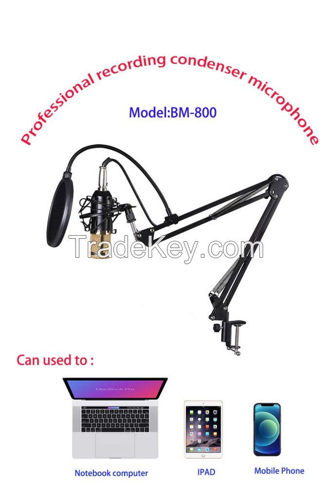 Yitesim BM-800 Professional recording condenser microphone