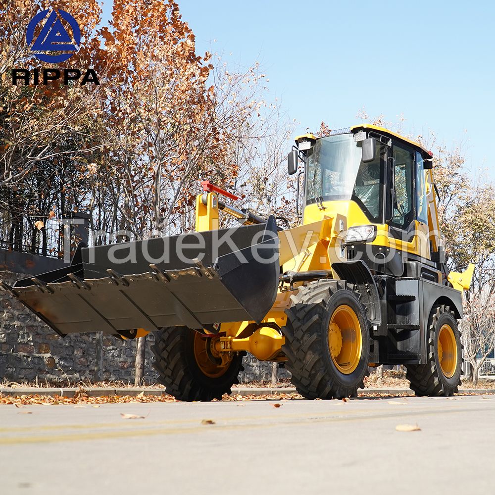 Rippa Backhoe Loader Engineering Machinery Excavator And Loader Multifunctional Backhoe For Sale