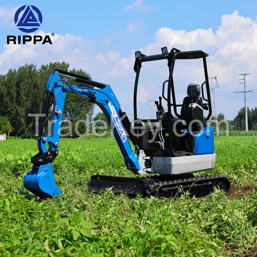 RIPPA Excavators Earth Moving Machinery Custom Mini Bagger Hydraulic Diesel Micro Digger For Sale