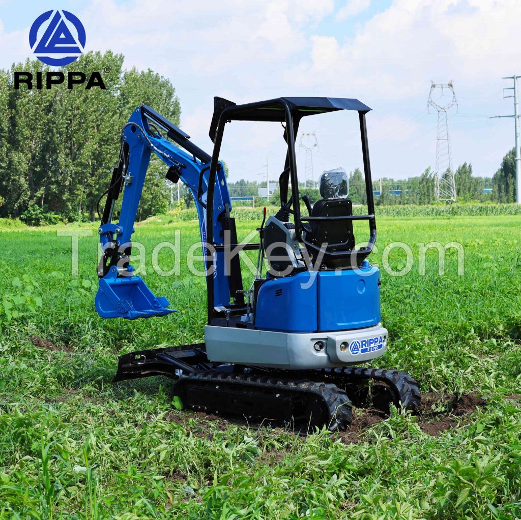 RIPPA Excavators Earth Moving Machinery Custom Mini Bagger Hydraulic Diesel Micro Digger For Sale