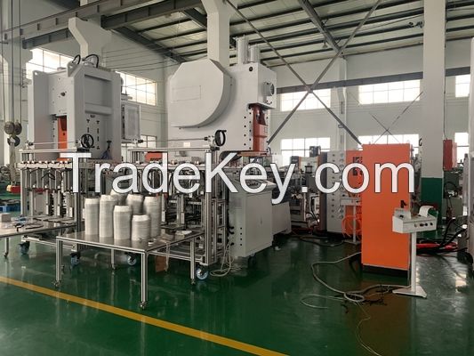 3 Cavities Productivity Aluminum Foil Container Making Machine LK-T63 With Long Life