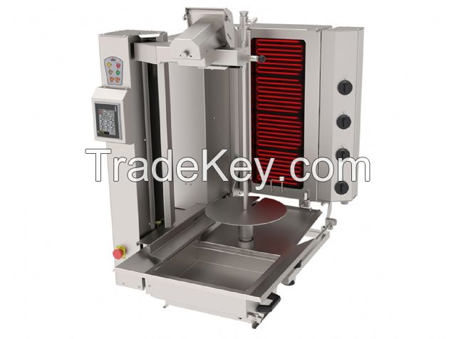 Compact Doner Kebab Shawarma Robot Machine Electric 4 Heater