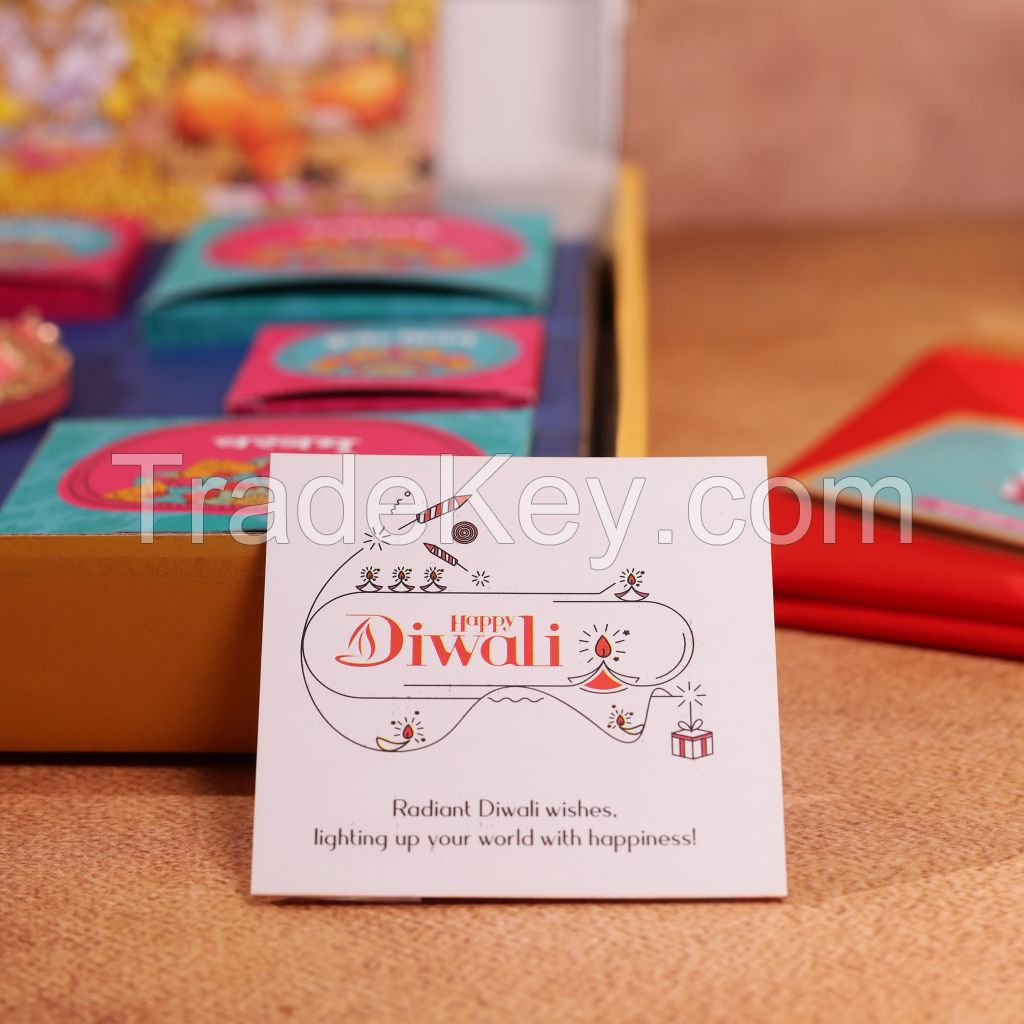 Aaradhyam Lakshmi Diwali Puja Set 15 items Aarti book, Diya, Rangoli, Gods Image Paper, Polyester  (1 Pieces, Multicolor)