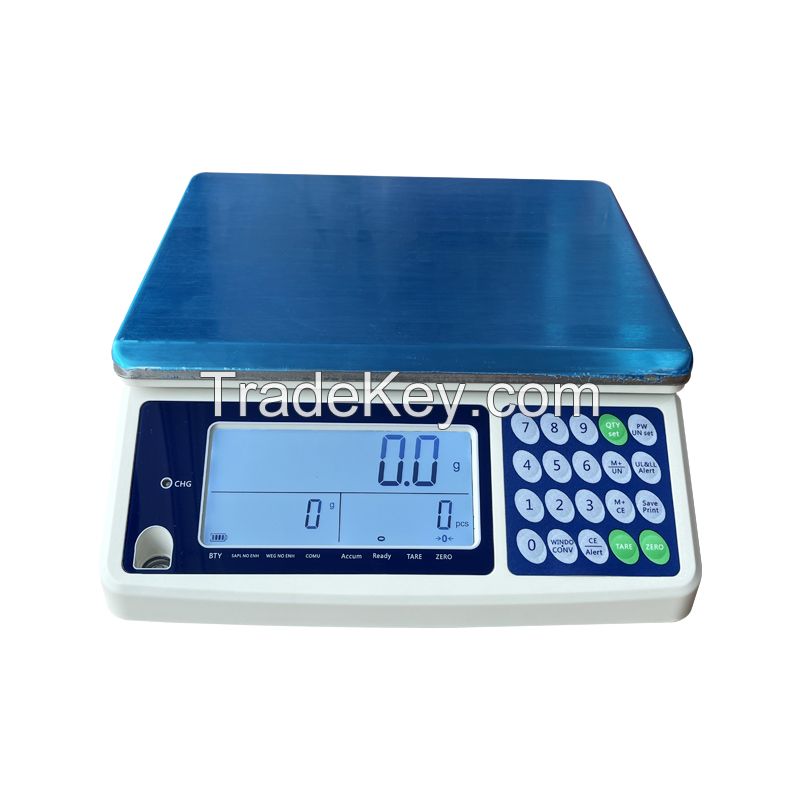 15/30kg Weighing Capacity Table Scale Counting Weighing Scale for Fruits Meat Shop