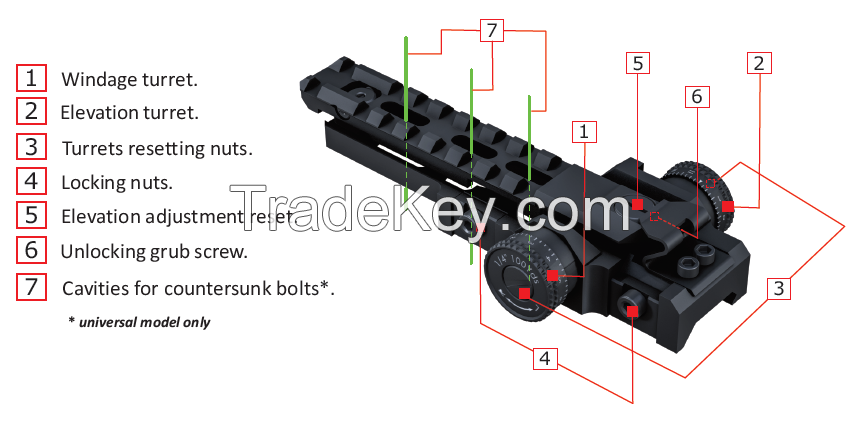 Adjustable Scope Mount Accessories ZB Mount ZB Lite Pro Universal