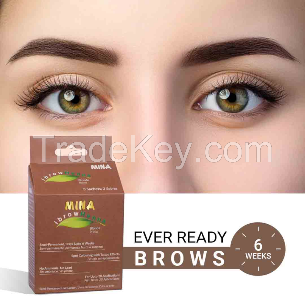 Regular Tint Kit Eyebrow Blonde Color Henna Custom Logo Private Label Henna Dye Semi Permanent Coloring Kit Good Price