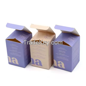 Personalised Custom Beauty Products Package Lotion Essential Oil Paper Box For Serum Skincare Packaging Box