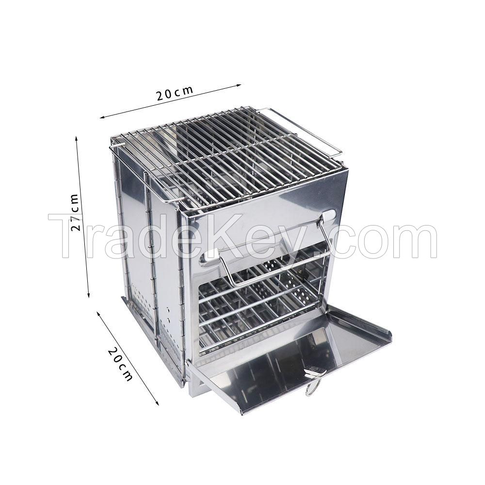 Foldable Stainless Steel Wood Burning Fire Pit