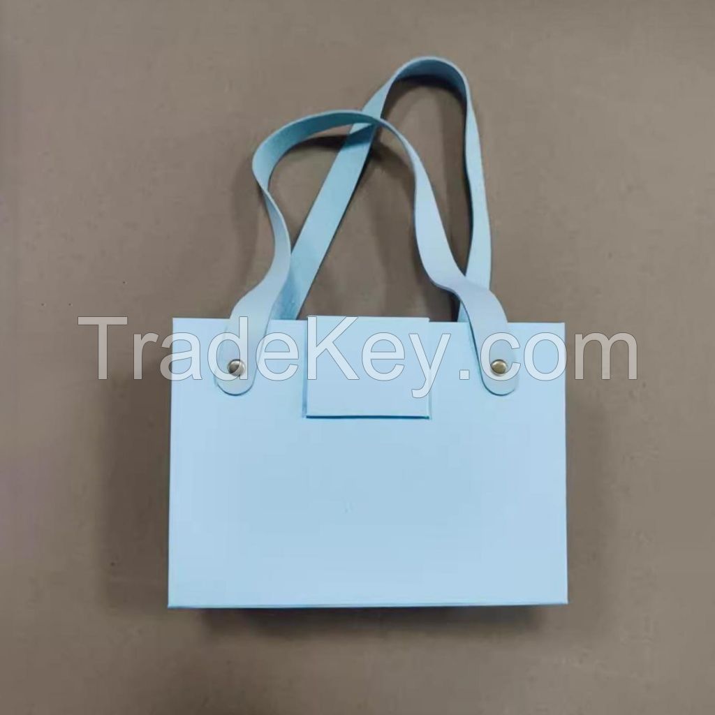 Portable Foldable Gift Box With Handle