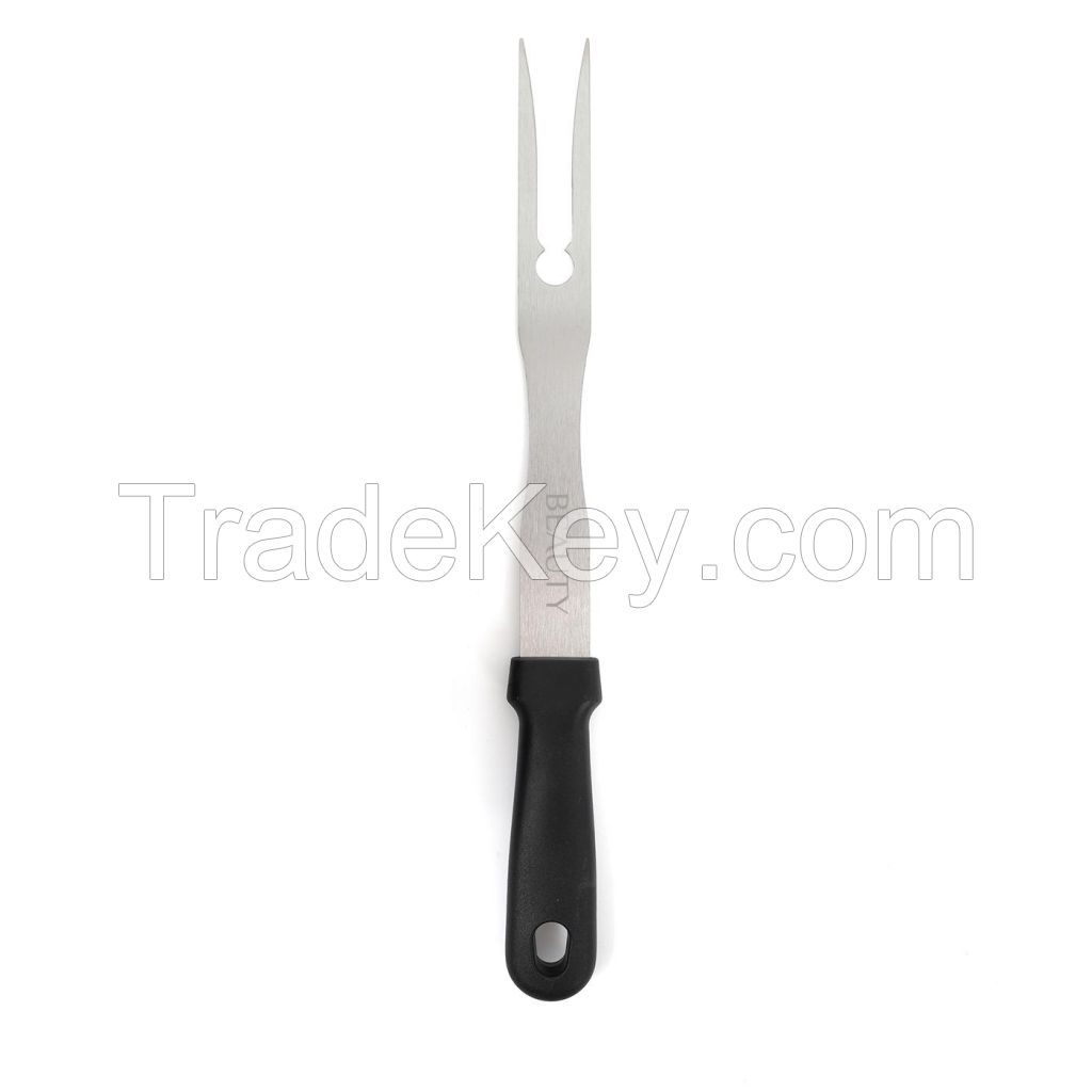 Stainless Steel BBQ Carving Fork With Plastic Handle