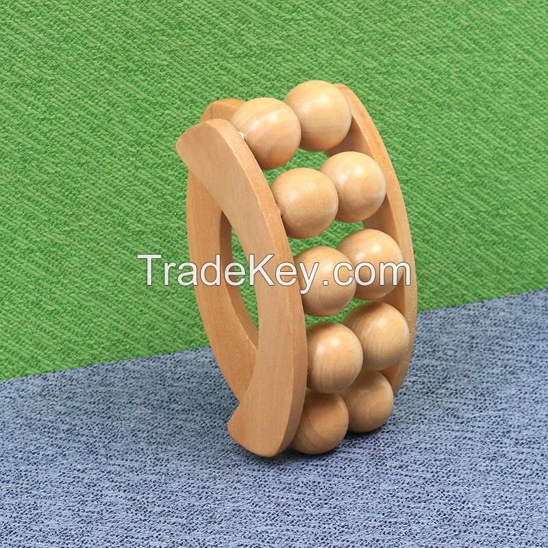 Wooden Rolling Ball Back Massager